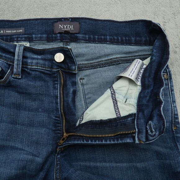 Not Your Daughters Jeans NYDJ Womens Size 6P Mid-Rise Wide Cuff Capri 21" Inseam - Picture 3 of 16